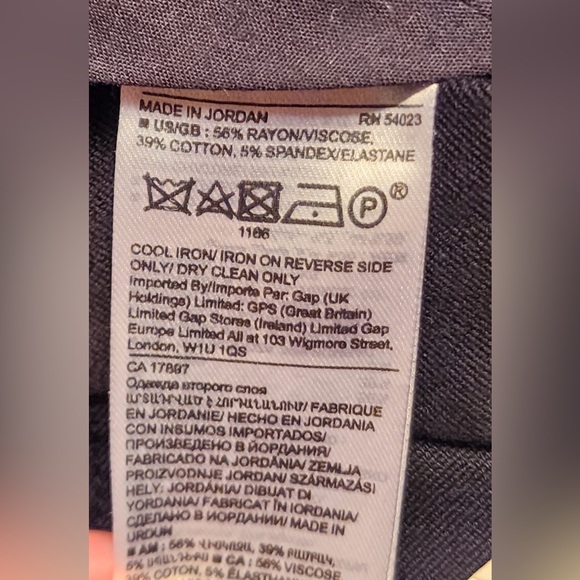 Anthropologie petite dress pants in black noir size 27 - Picture 12 of 12